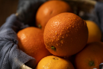 新鲜水果橙子特写图片