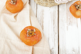 冬季水果脆柿子美食