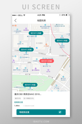 APP地图找房页面