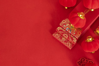 新年春节红色背景图