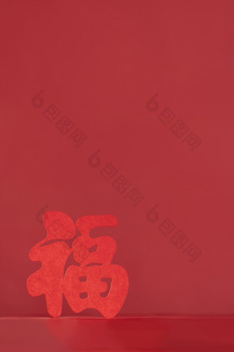 红色<strong>福字</strong>光影创意新春素材