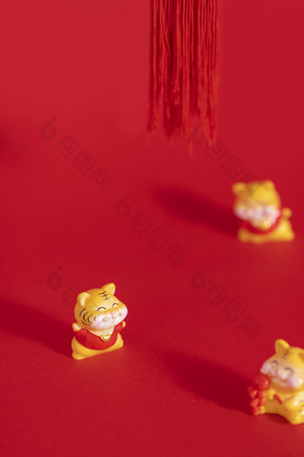 虎年<strong>春节</strong>红色素材图片
