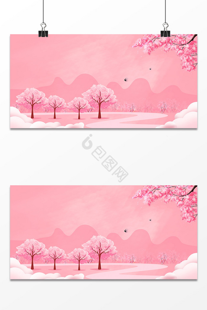樱花季浪漫樱花树图片