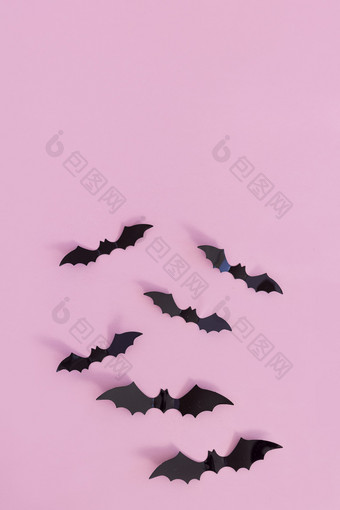 <strong>蝙蝠</strong>创意万圣节搞怪粉色图片