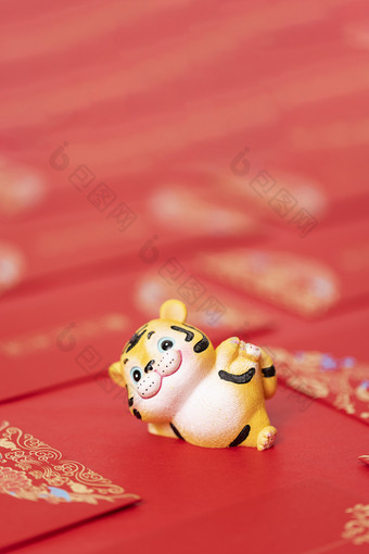 虎年春节红包背景素材