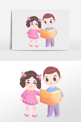 世界阅读日学生朗读插画世界阅读日女孩朗读插画我爱阅读朗诵朗读世界