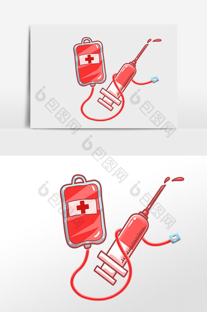 公共医疗无偿献血插画图片图片
