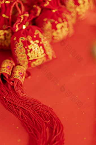 红色福袋新年春节图片