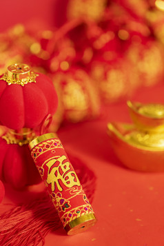春节新年红色喜庆图片