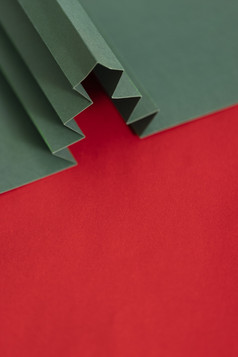 绿色卡纸创意圣诞树图片