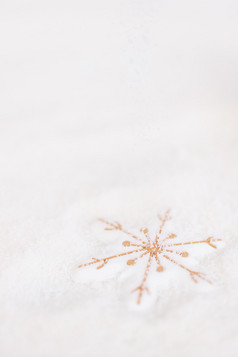 圣诞雪花玩具创意圣诞雪景