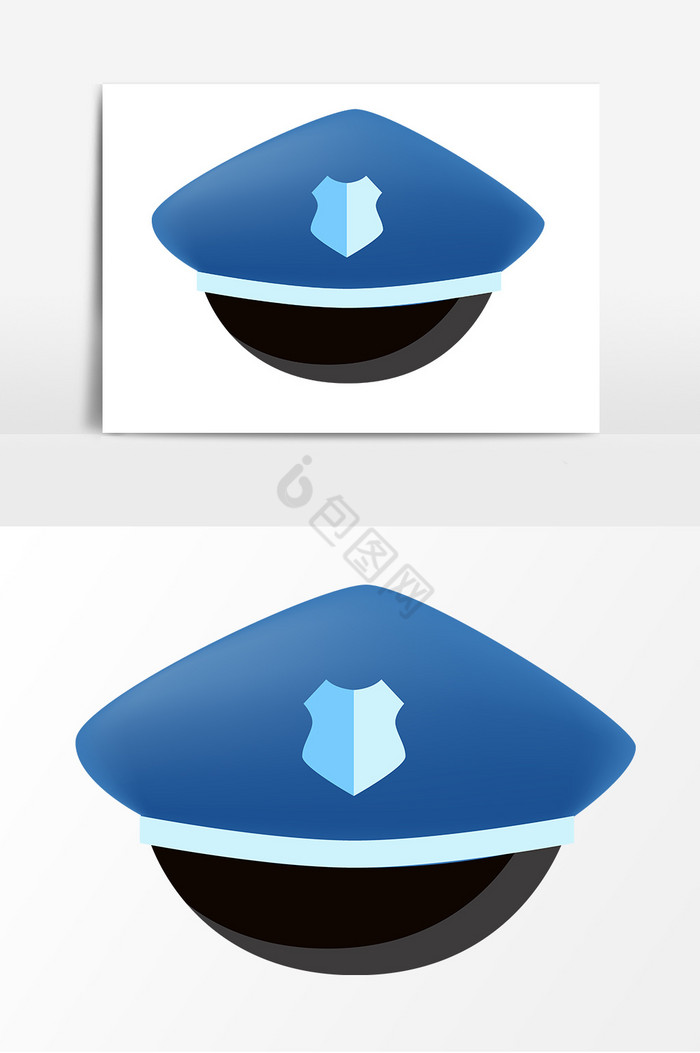 警察帽子图片