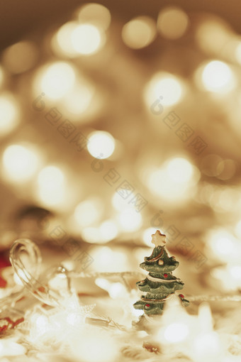 圣诞树创意圣诞节星光背景