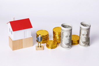 购房贷款创意金融图片