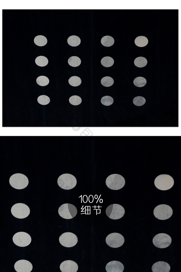 黑白暗调圆形矩阵构成设计摄影