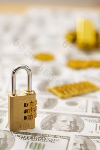 金融锁密码锁理财图片