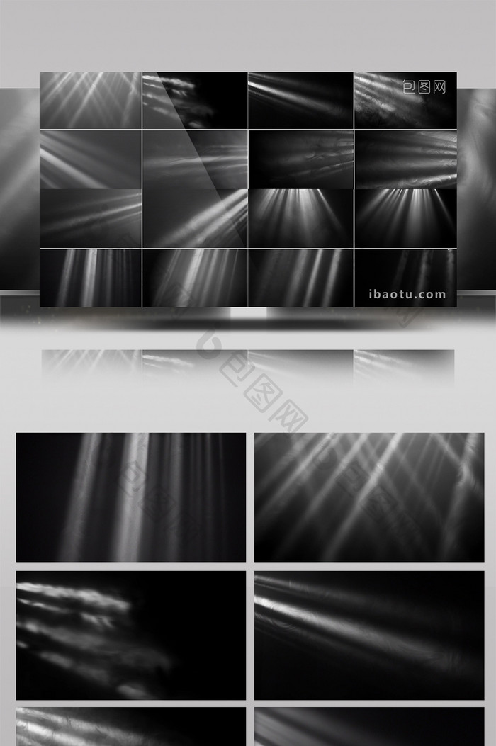 30组光线照射视频叠加素材