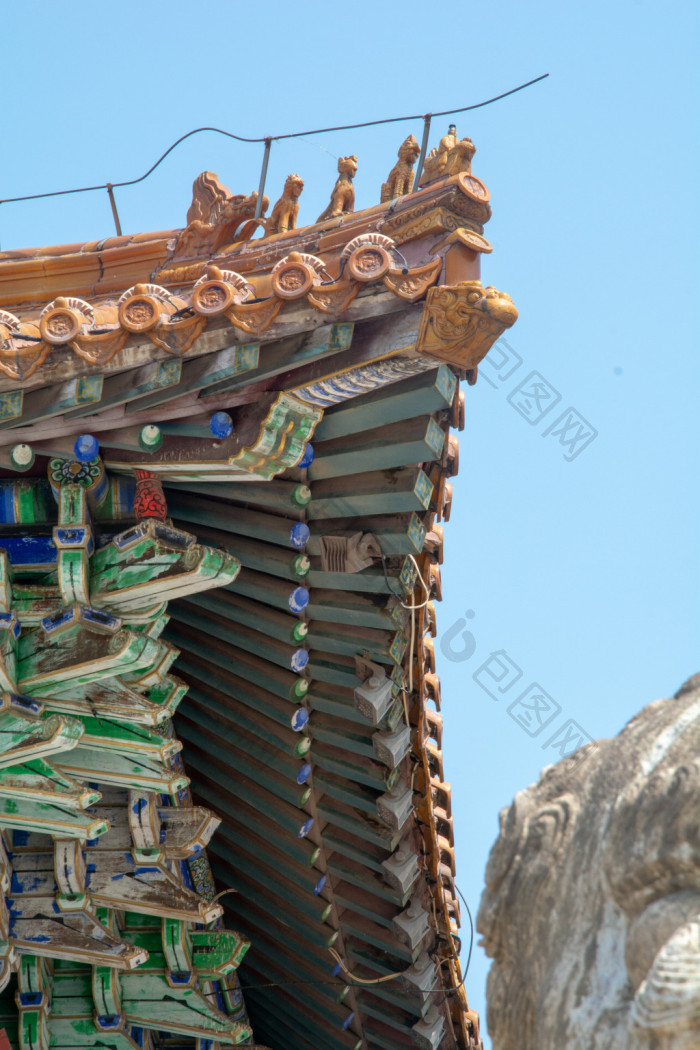 中国古代建筑垂兽与飞檐图片-包图网企业站