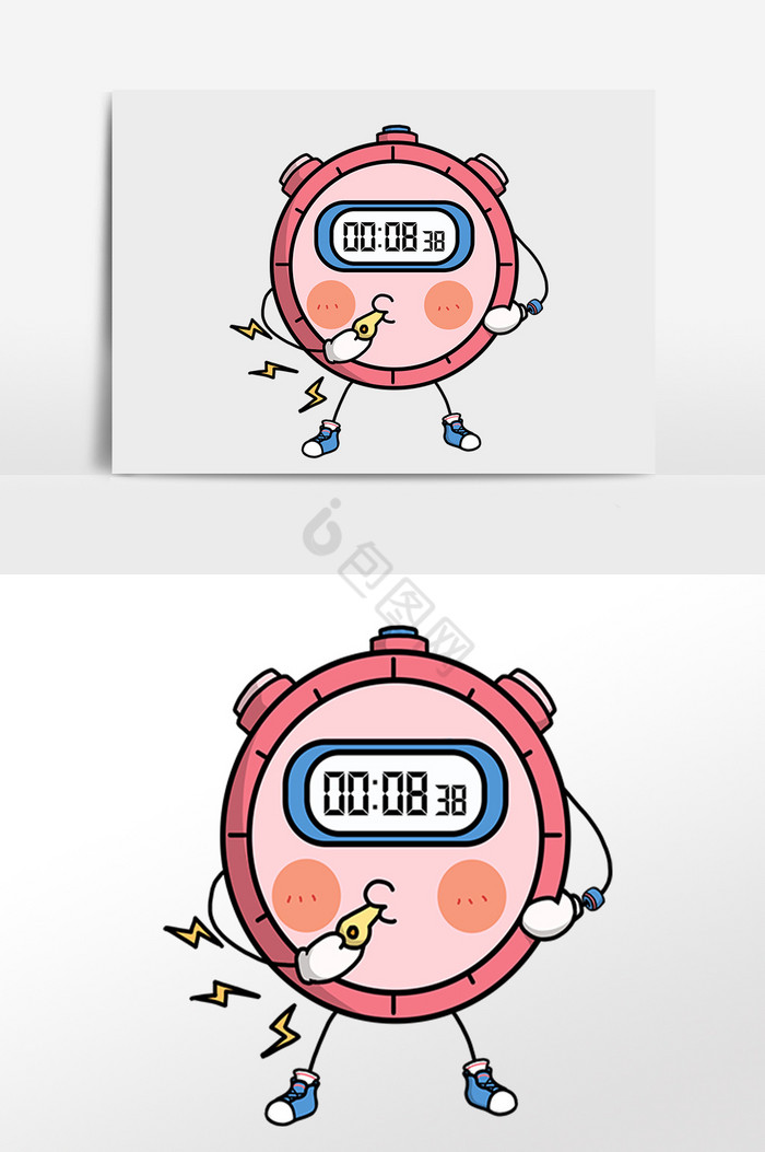 时钟钟表计时表插画图片