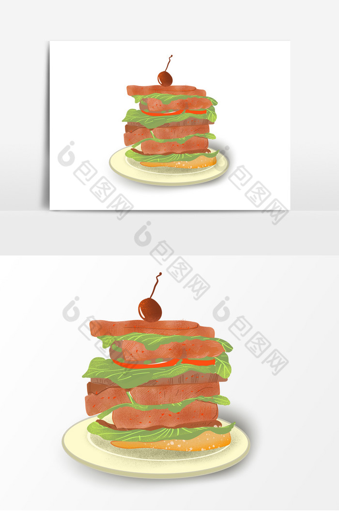 汉堡形象图片图片