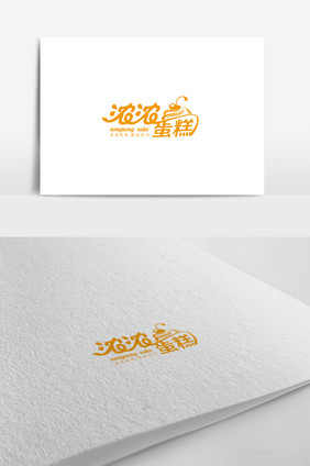 蛋糕店标志浓浓蛋糕logo