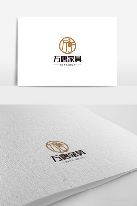 家具行业标志万唐logo