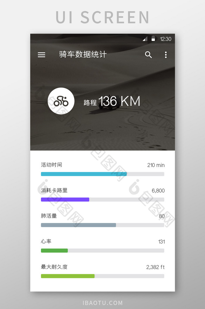 骑行APP用户界面