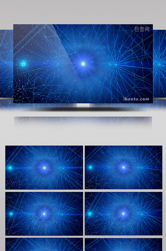 蓝色科技互联网线条宣传背景视频图片