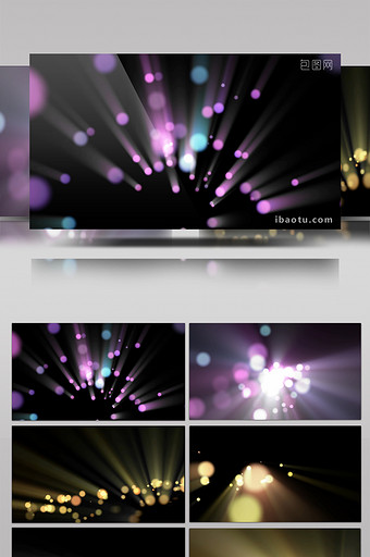 10款彩色粒子光效转场特效元素素材视频图片
