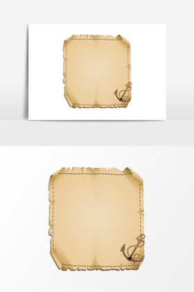 老旧航海地图边框