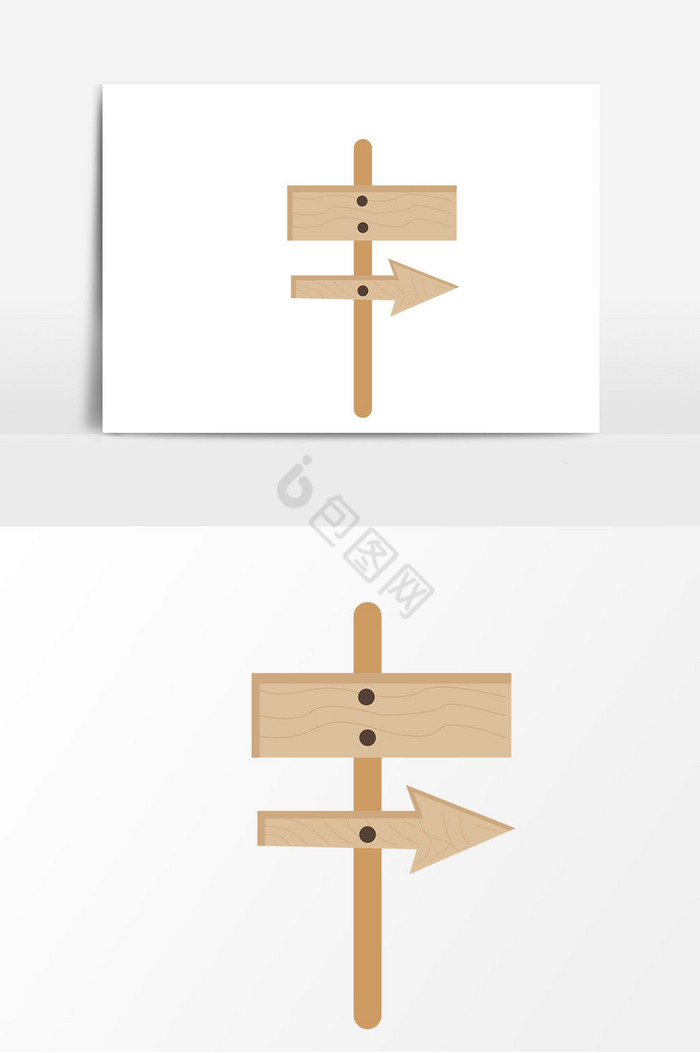 木质指示牌路牌图片