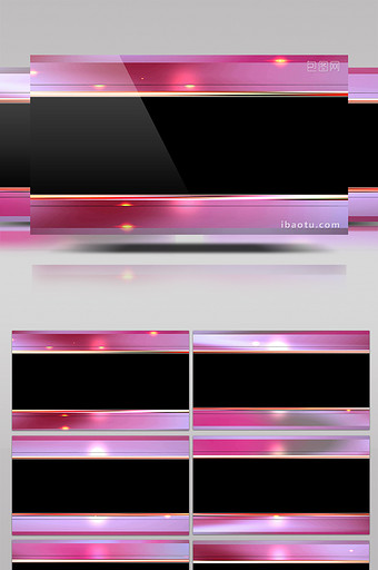 粉色边框舞台演艺led视频合成素材图片