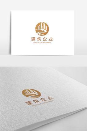 简约高端大气建筑企业logo设计模板