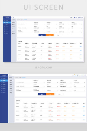 科技感PC端后台界面UI设计