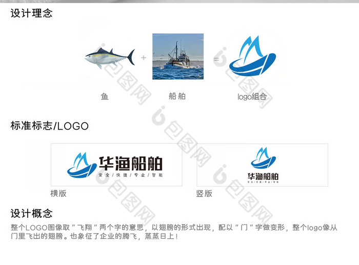 船舶标志华渔logo图片
