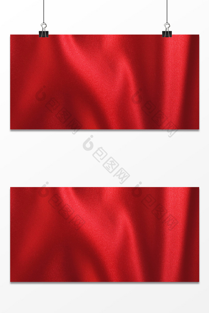红色时尚喜庆简约大气布纹海报背景