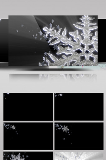 带alpha透明通道的雪花飘舞转场素材图片