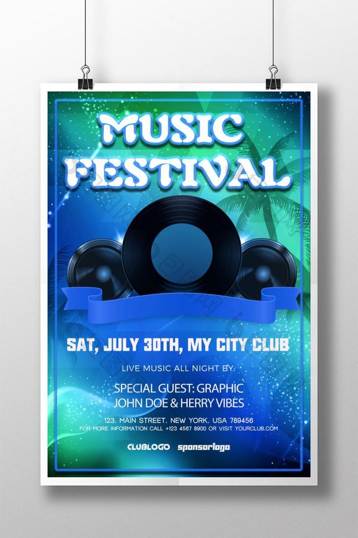 Creative music poster design  