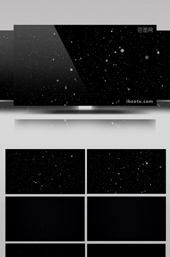 雪花白色粒子带通道视频素材图片