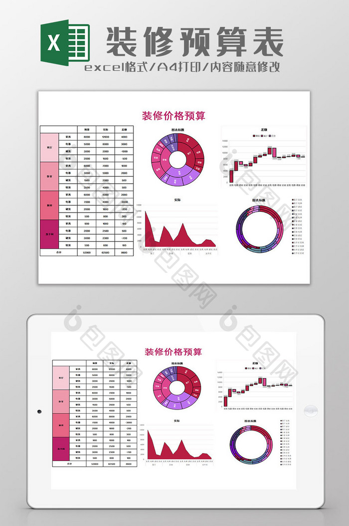 装修价格表excel模板