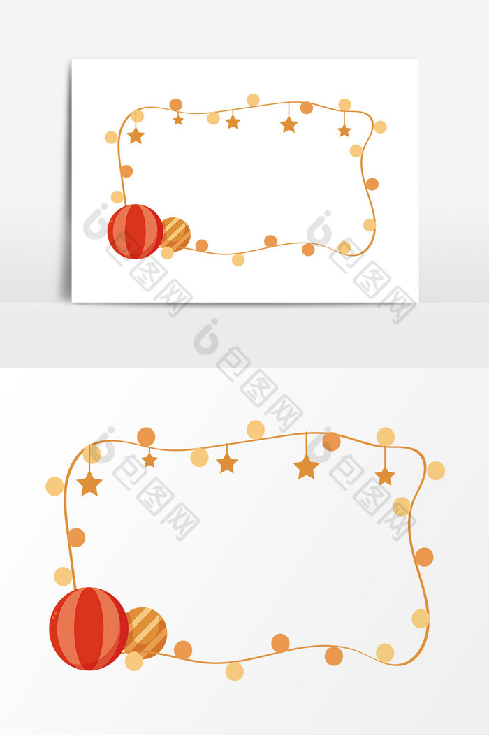 愚人节小灯边框图片图片