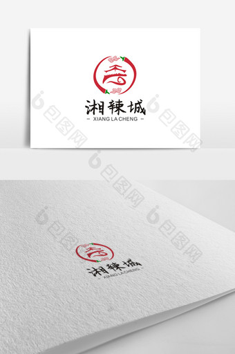 简约古风火爆辣椒餐饮行业LOGO图片