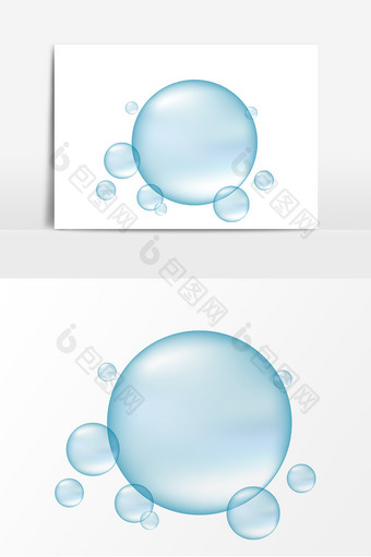 手绘水滴元素设计图片
