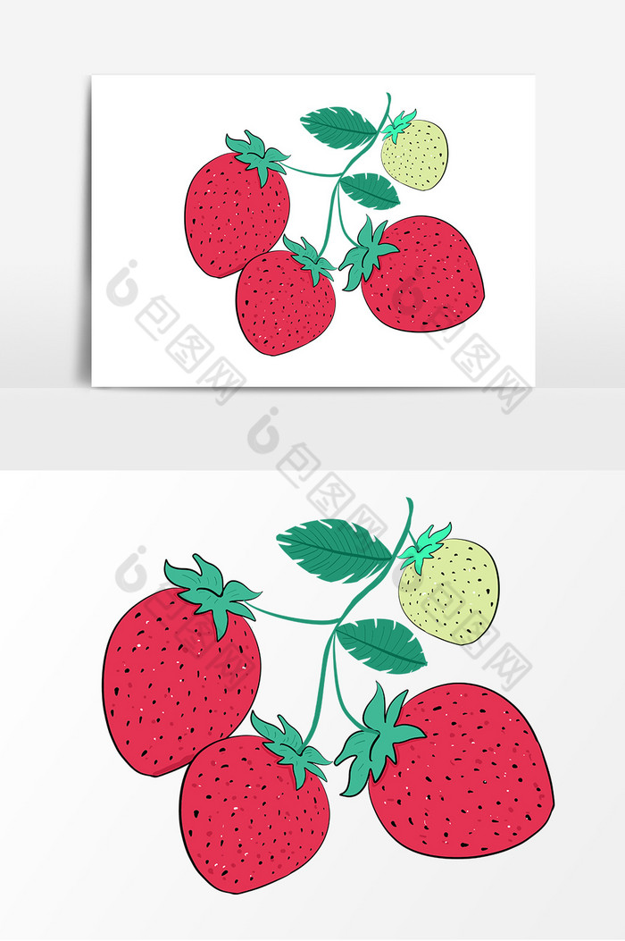 蔬果草莓装饰图片图片