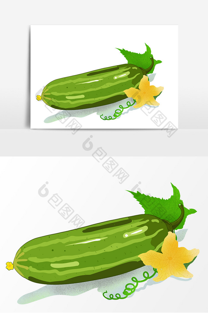 蔬菜黄瓜装饰元素