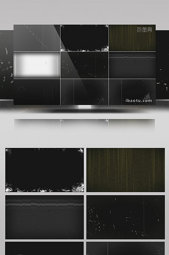 8组带通道老电影特效合成视频素材图片