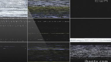 15组电影电视信号干扰噪点视频素材