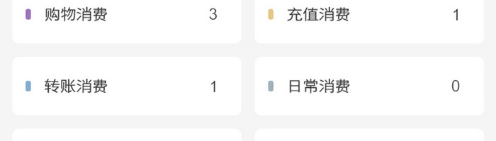 金融钱包消费报表明细UI界面