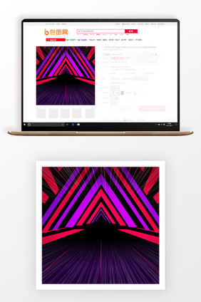 多彩简约数码商品主图背景