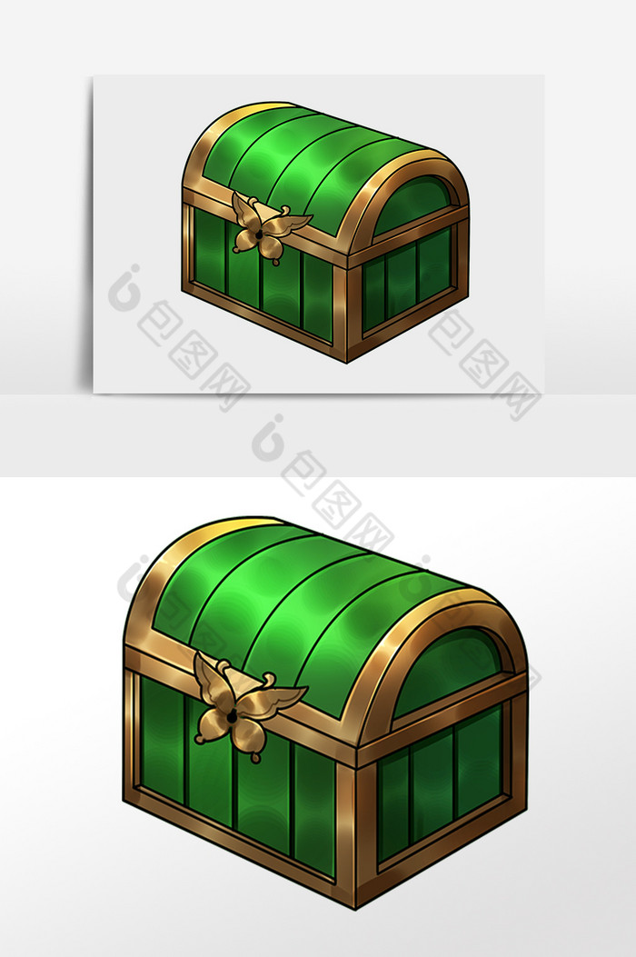 好看的金钱财富宝箱插画图片素材免费下载,本次作品主题是广告设计